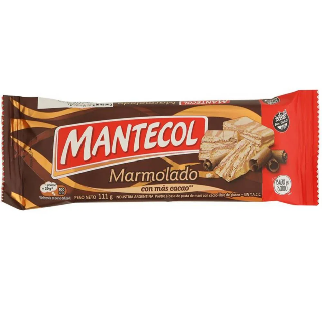 Mantecol MARMOLADO de Maní Argentino con Más Cacao 111 Gramos Unidad 