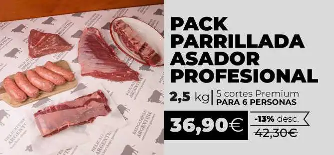 Pack Asador Profesional en España de Delicatessen Argentina